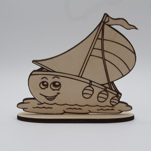 bateau pour enfant a peindre