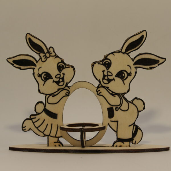 Lapinettes de Pâques en bois