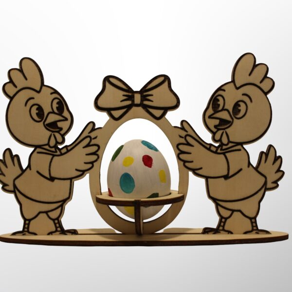Poules de Pâques en bois